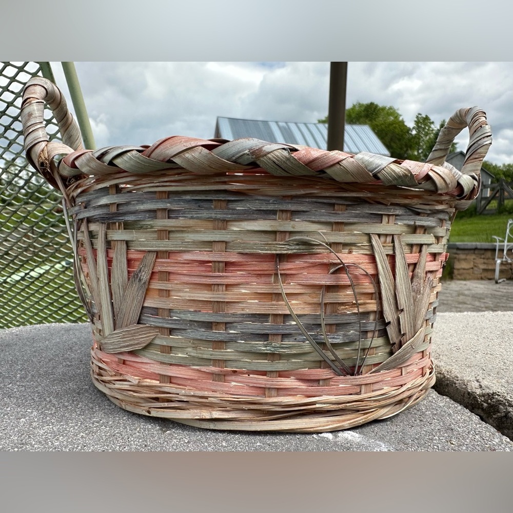 Multicolor Woven Basket